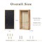 Increased Fire Shadow Box Frame 5x10 Shadow Box Display Case with Linen Back of Awards Memorabilia Flower, Pictures, Keepsakes、Bouquet、Medals and More Photos Memory Box long skinny